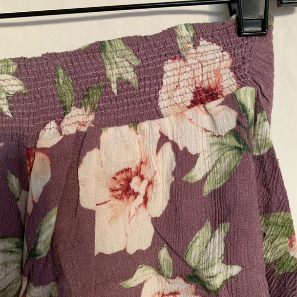 Blue Life Tie Front Floral Shorts - Picture 6 of 6